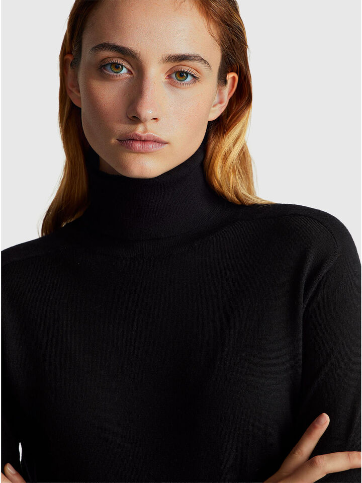 TURTLE NECK SWEATER Women image number 4